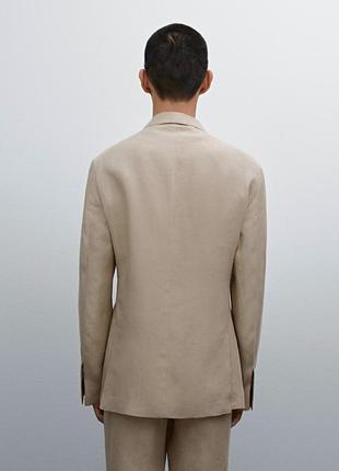 Massimo dutti пиджак из 100% льна 5