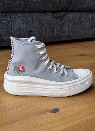 Кеди converse chuck taylor all star move platform rose 2