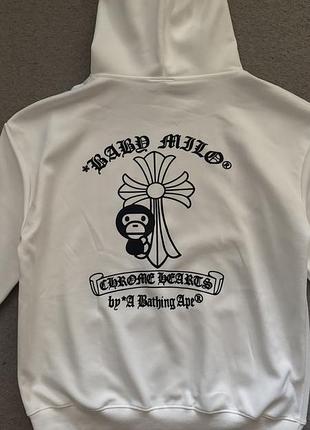 Худі / кофта bape x chrome hearts s-m 6