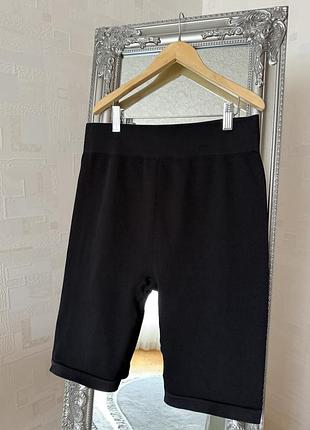 Шорти жіночі h&m move в рубчик чорні xl
