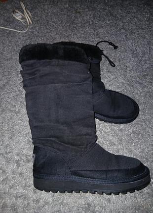 Сапожки теплі угги skechers 37-24см стопа 9см