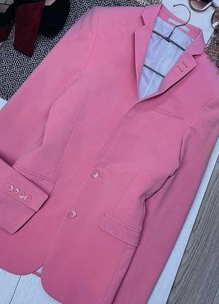 Новий осінній піджак asos xs рожевий піджак подовжений жіночий піджак маленького розміру