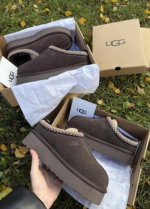 Ugg tazz/ угг таз на платформі чорні, шоколадні, бежеві,руді