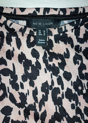 Чорний з леопардом джемпер new look m 4