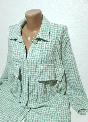 Твидовая рубашка от zara. 4