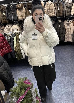 Жіноча зимова куртка пуховик rosy pink