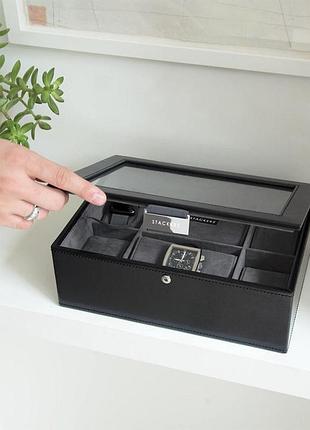 Шкатулка для часов stackers black, 19,5*26*9,5 см, 73223 шкатулка для часов stackers black, 10*24,5*9,5 см, 73223 nai