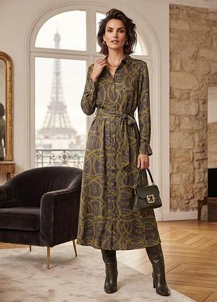 Стильное платье халат h&m