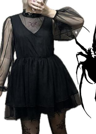 † disturbia headhunter frill neck mini dress