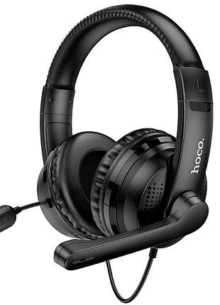 Навушники ігрові hoco w103 100 дб з мікрофоном чорні