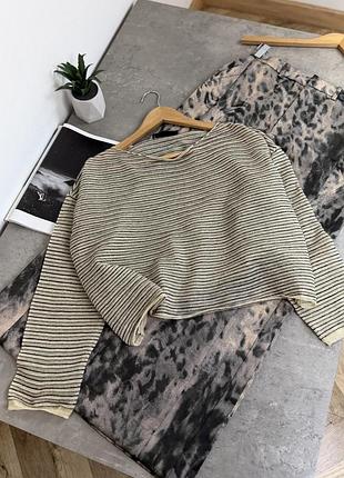 Топ в смужку zara