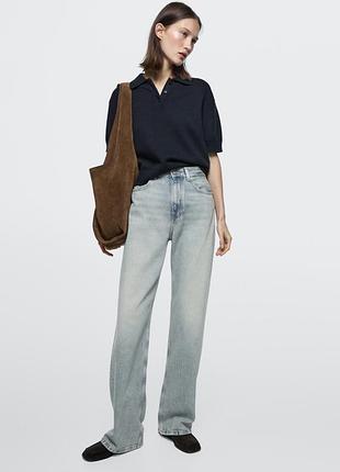 Джинси massimo dutti wide leg 38