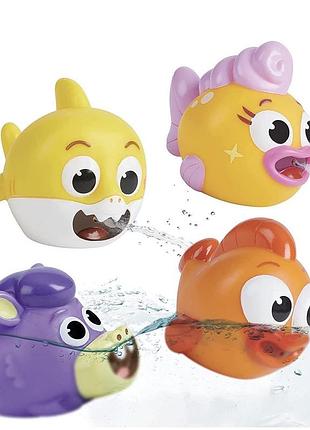 Іграшки для купання baby shark wowwee 4 персонажі для малюки