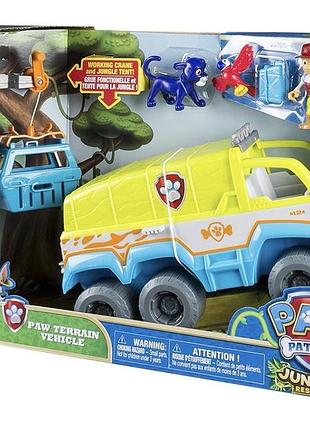 Ігровий набір paw patrol вездехід рятувальників джунглі з райдером зі світлом і звуком