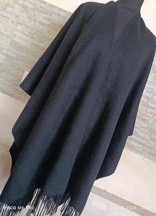 Пончо wool, c бахромой  дания