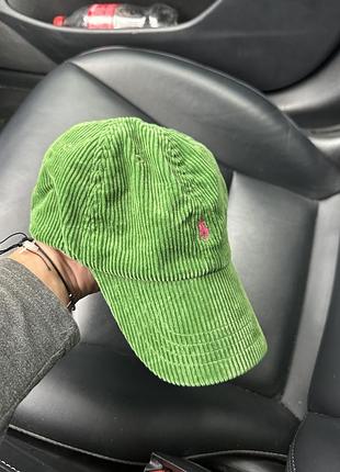 Бейсболка чоловіча polo ralph lauren вінтажна, зелена