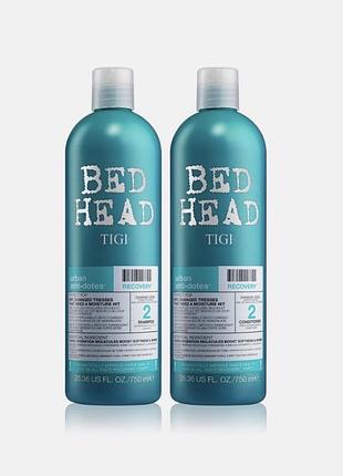 Шампунь та кондиціонер tigi bed head для сухого або пошкодженого волосся 750 мл