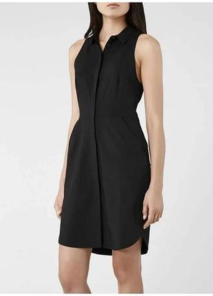 Премиальное платье-рубашка allsaints mel dress/платье без рукавов с шерстью и вискозой (италийская ткань)