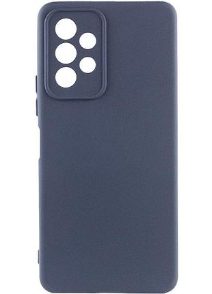 Чехол tpu getman liquid silk full camera для samsung galaxy a13 4g синий / midnight blue