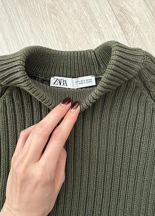 Укорочений светр топ zara 2
