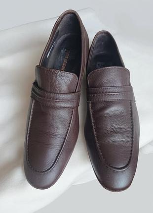 Чоловічі шкіряні туфлі лофери kurt geiger оригінал виготовлені в італії р.43 устілка 28 -28,2см.