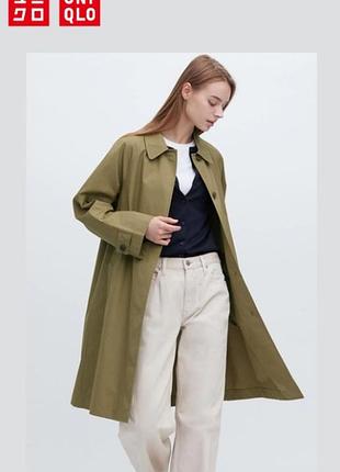 Плащ breasted uniqlo