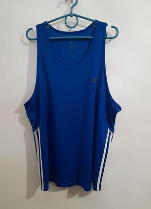 Мужская спортивная майка adidas синего цвета