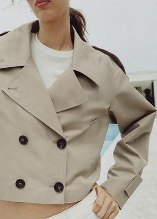 Бежевий тренч 🧥 zara 💕 3