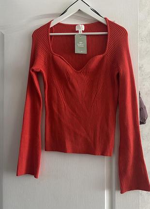 Водолазка жіноча h&m червона, розмір xl