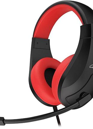 Наушники проводные media-tech nemesi mt3574 usb с микрофоном 110 дб черно-красные