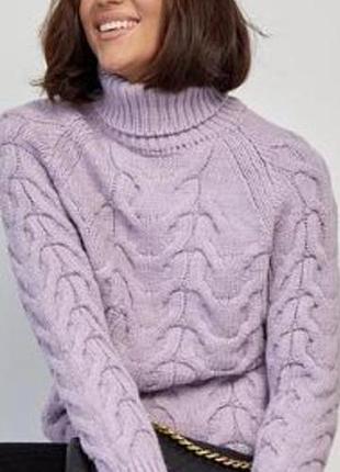 Теплый новый свитер под горло, гольф, m&amp;s, collection, s