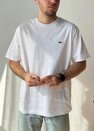 Чоловіча оригінальна бавовняна футболка lacoste