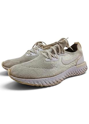 Чоловічі кросівки nike wmns epic react flyknit у кольорі «light cream».