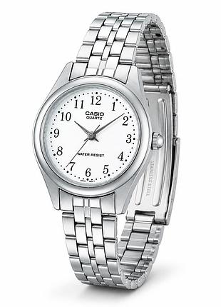 Женские часы casio ltp-1129a-7b – классическая модель с минеральным стеклом и стальным браслетом