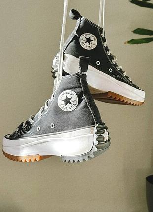 Converse run star hike black high 2