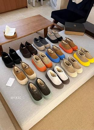 Угг ugg tasman weather hybrid з кольоровою силіконовою підошвою