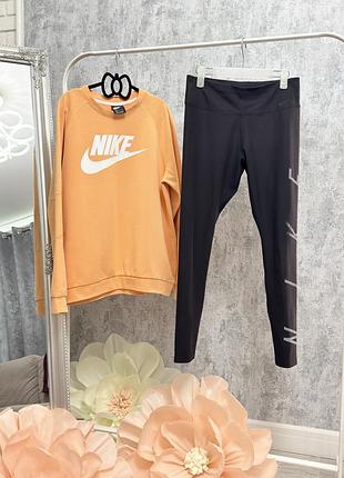 Оригінальний спортивний комплект nike (світшот та легінси) у розмірі l