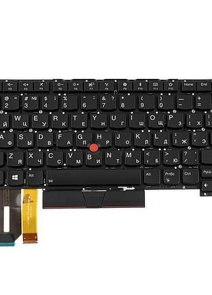 Клавиатура для ноутбука lenovo (thinkpad p1 gen 3) rus, black, без фрейма, подсветка клавиш