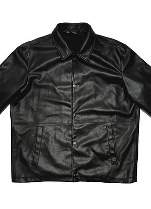 Куртка мужская черная zara premium экокожа ветровка в виде bershka g-star raw alpha industries carhartt nike acg polo ralph lauren diesel rab