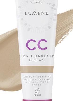 Тональний крем lumene cc color correcting cream spf 20 тон 00