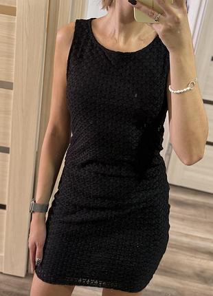 Сукня чорна mango s 2
