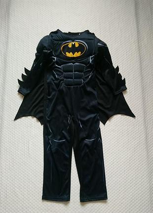 Карнавальный костюм бэтман с накидкой batman на 5-6 лет