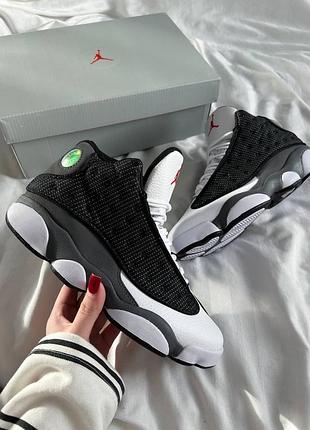 Чоловічі кросівки air jordan 13 retro 'black flint'🖤🩶