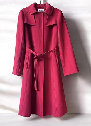 Красное женское пальто плащ тренч marks&spencer
