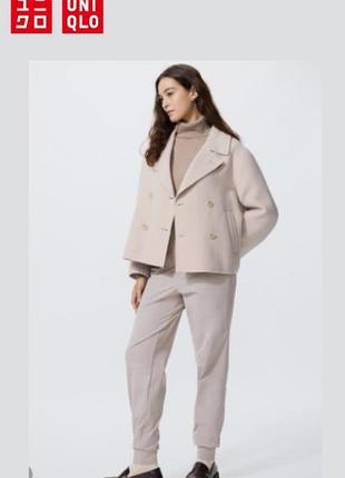 Полупальто свободного кроя uniqlo
