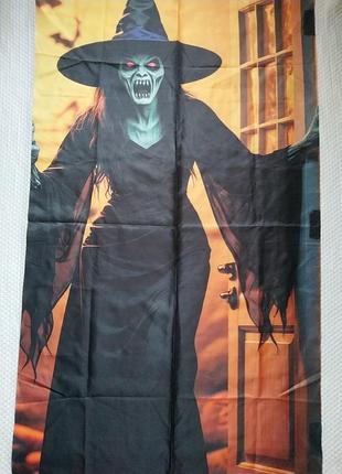 Банер плакат на хеллоуін halloween 87×175 см