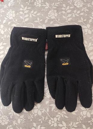 Рукавички флісові salewa windstopper чорні