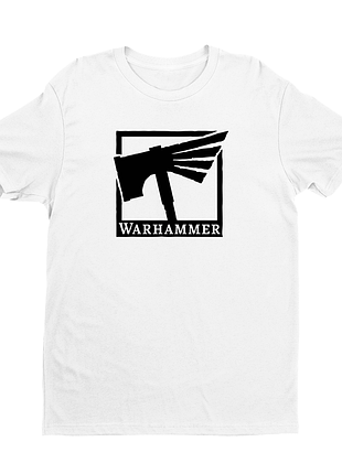 Футболка чоловіча з оригінальним принтом написом "warhammer" push it
