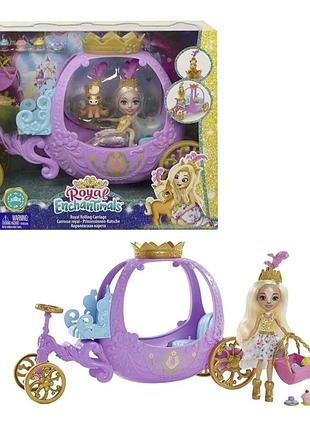 Ігровий набір enchantimals королівська карета пенелопа поні з поні