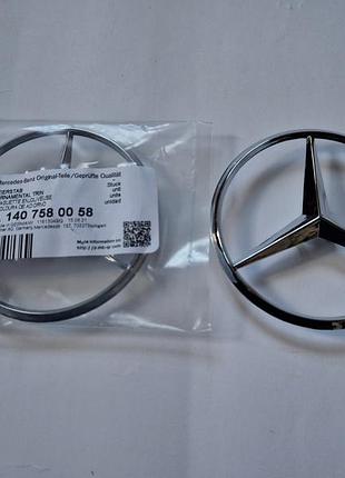 Значок на багажник мерседес w140 емблема знак значёк mercedes 140